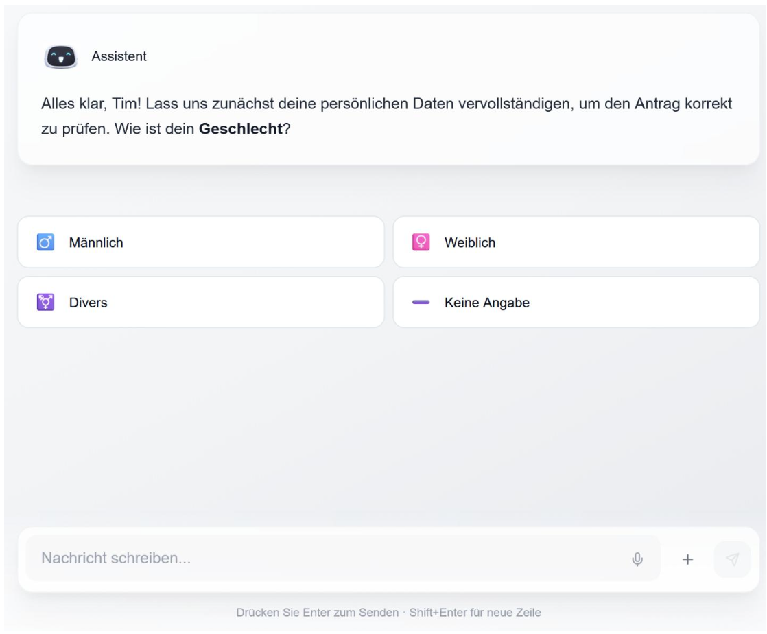 AdvoChat Dialogassistenz – UI