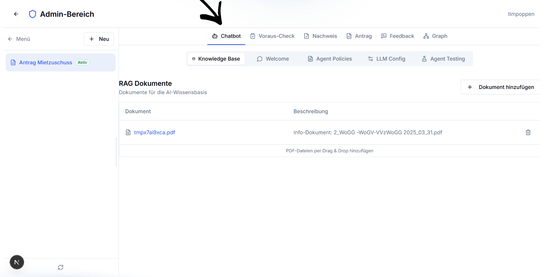 Chatbot-Einstellungen